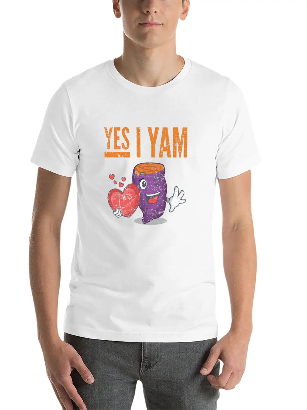 Womens She's My Sweet Potato - Yes I Yam Unisex Casual T-Shirt – Clean Design For Daily Comfort