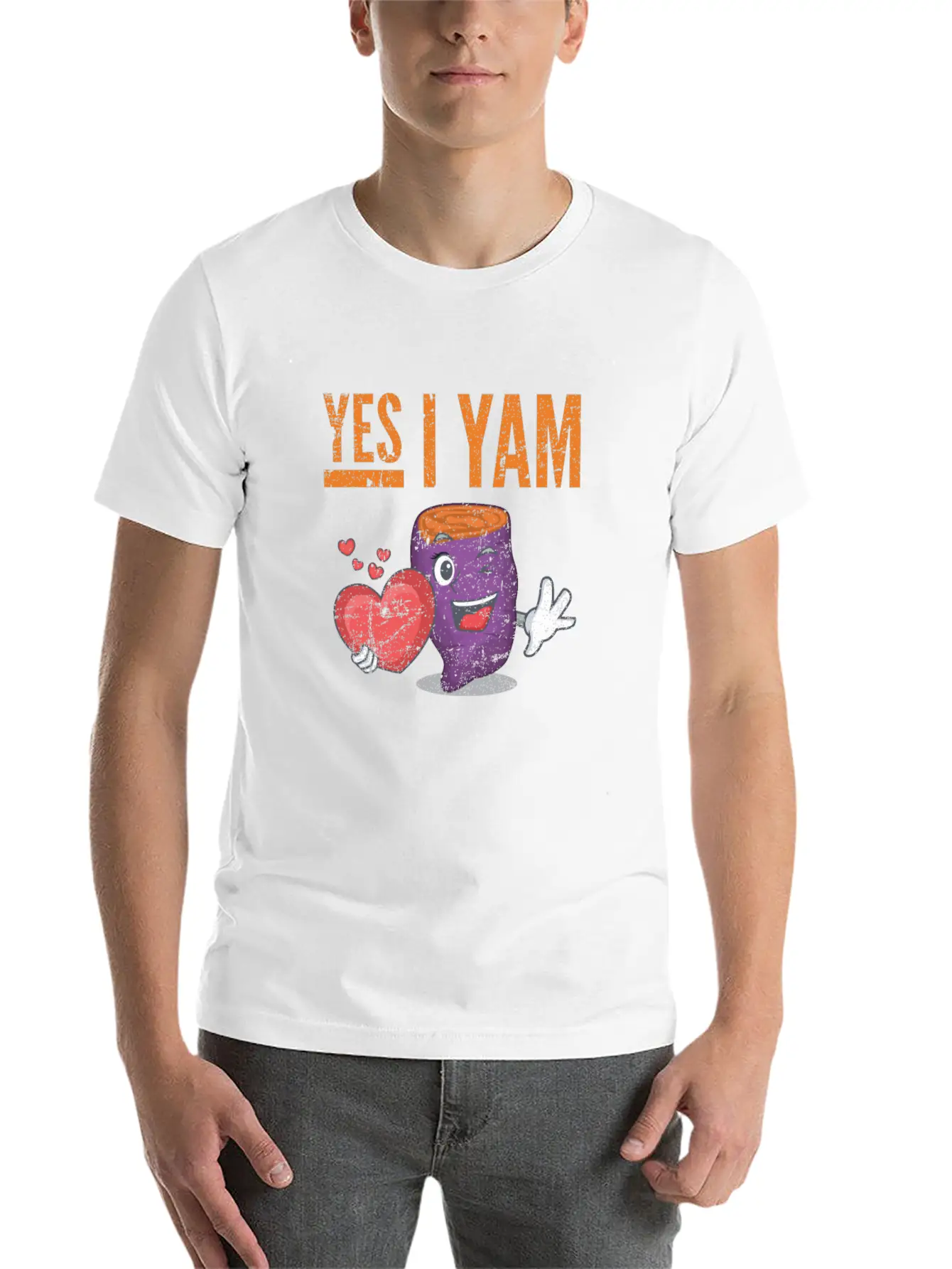 Womens She's My Sweet Potato - Yes I Yam Unisex Casual T-Shirt – Clean Design For Daily Comfort