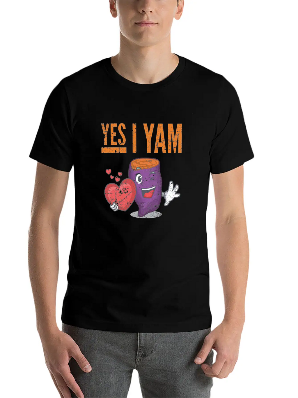 Womens She's My Sweet Potato - Yes I Yam Unisex Casual T-Shirt – Clean Design For Daily Comfort