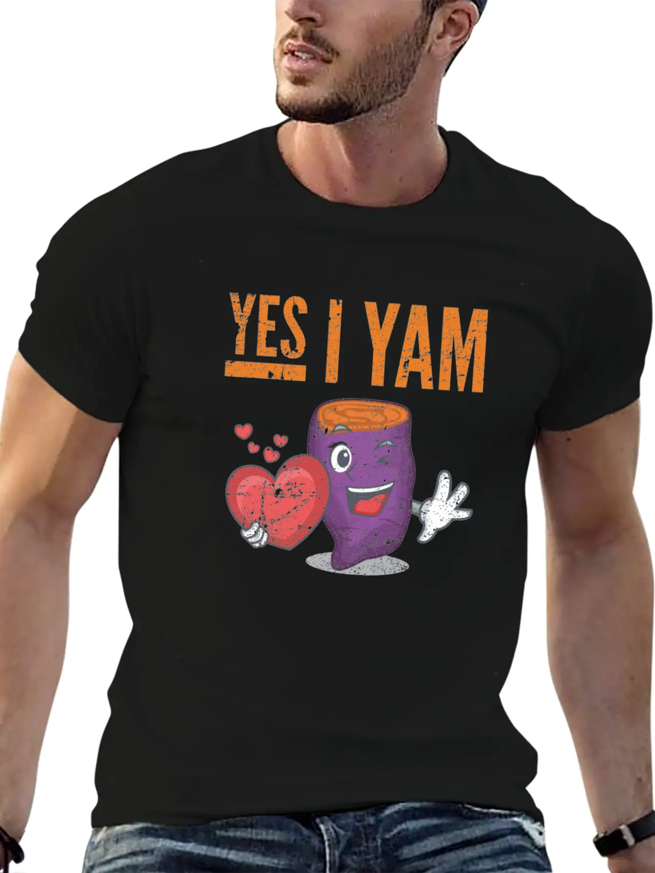 Womens She's My Sweet Potato - Yes I Yam Unisex Casual T-Shirt – Clean Design For Daily Comfort