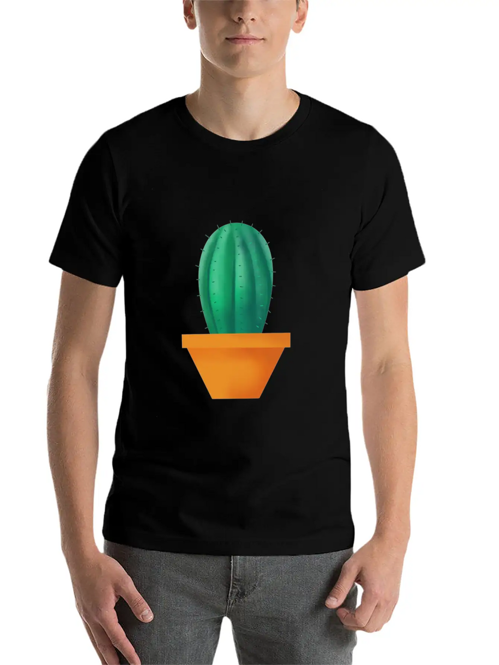 Wonderful Cactus Basic Graphic T-Shirt – Daily Comfort In Soft Cotton