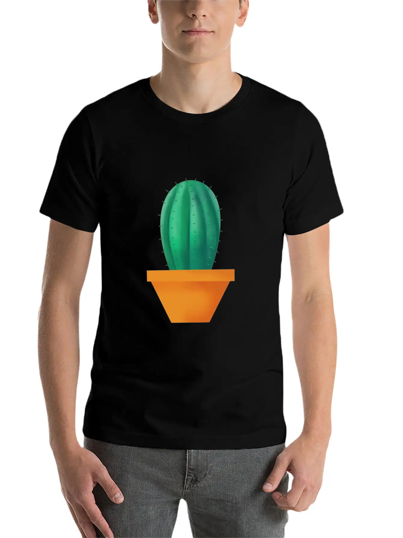 Wonderful Cactus Basic Graphic T-Shirt – Daily Comfort In Soft Cotton