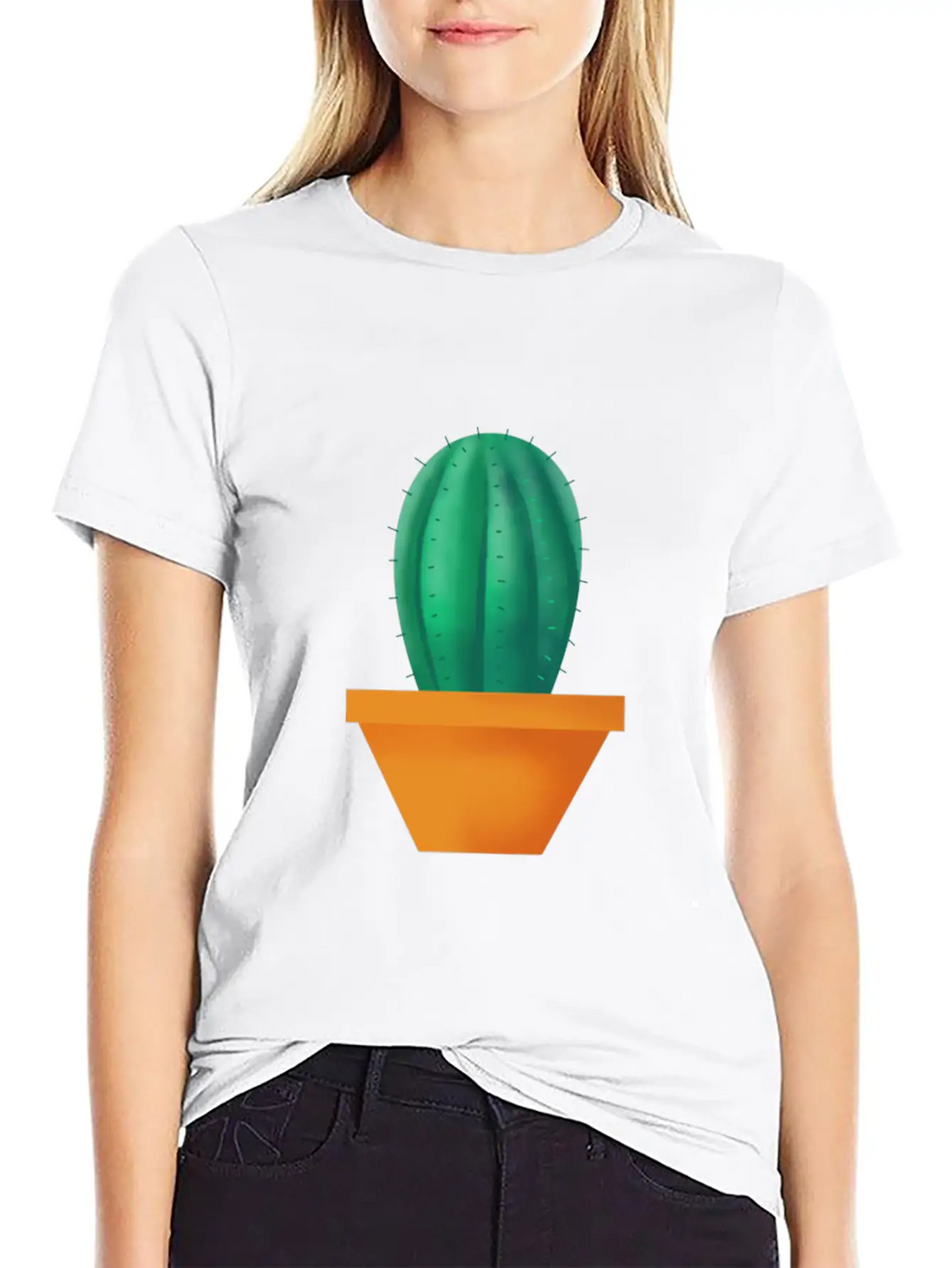 Wonderful Cactus Basic Graphic T-Shirt – Daily Comfort In Soft Cotton