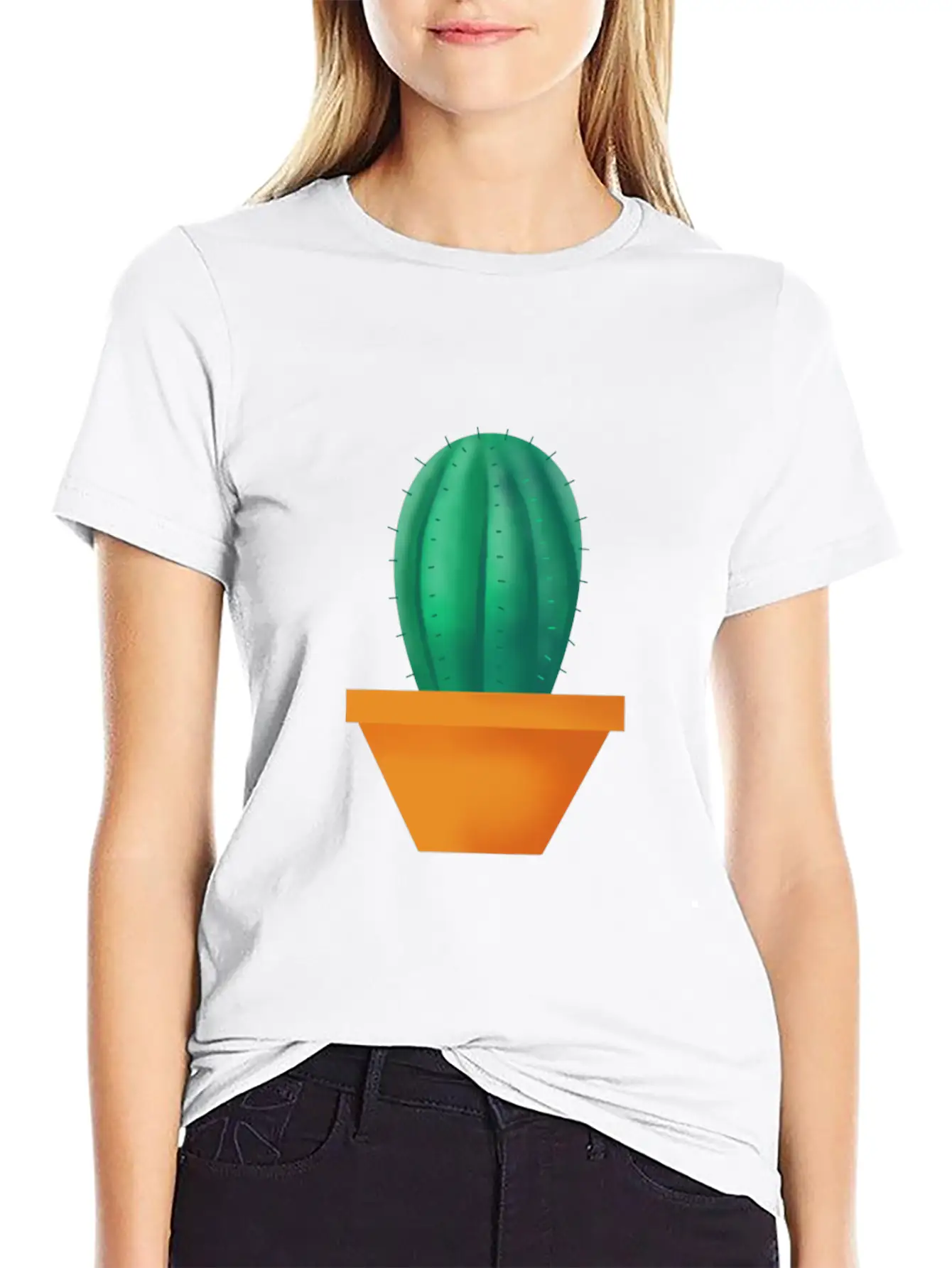 Wonderful Cactus Basic Graphic T-Shirt – Daily Comfort In Soft Cotton