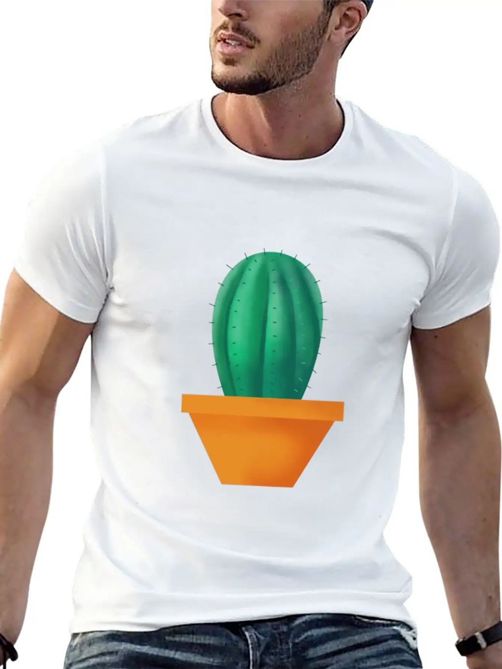 Wonderful Cactus Basic Graphic T-Shirt – Daily Comfort In Soft Cotton