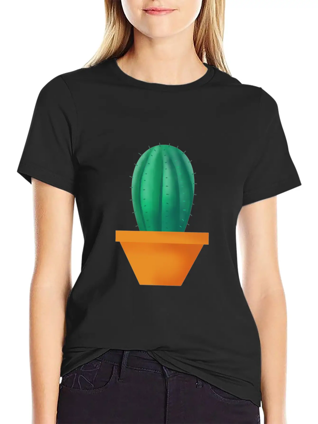 Wonderful Cactus Basic Graphic T-Shirt – Daily Comfort In Soft Cotton