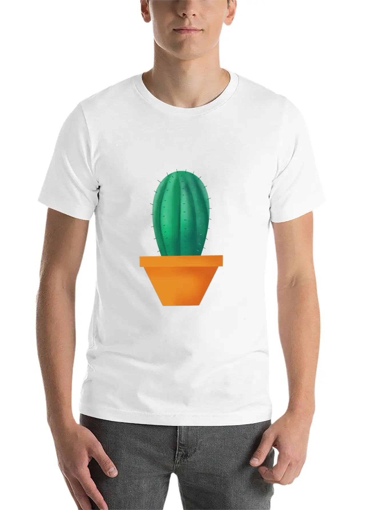 Wonderful Cactus Basic Graphic T-Shirt – Daily Comfort In Soft Cotton
