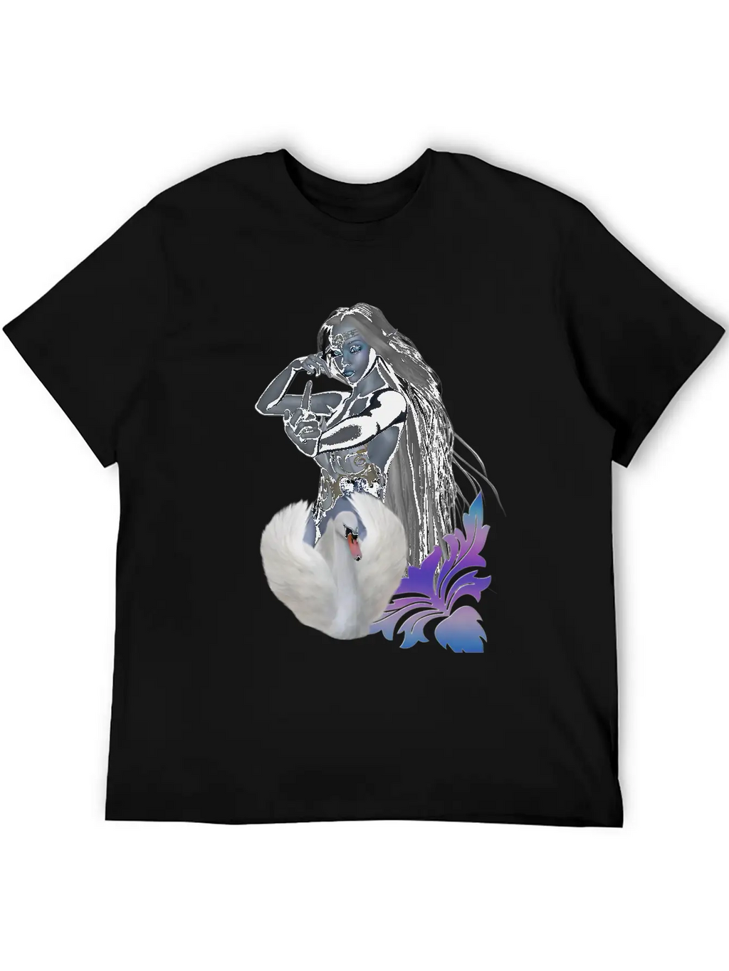 Wonderful Fairy With Swan Classic Cotton Tee – Unisex Comfort For Any Season