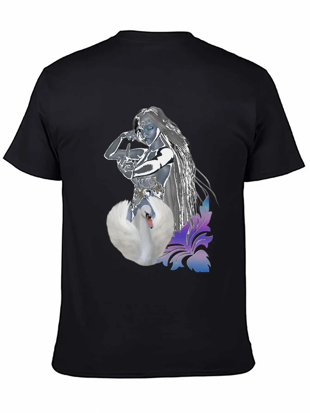 Wonderful Fairy With Swan Classic Cotton Tee – Unisex Comfort For Any Season