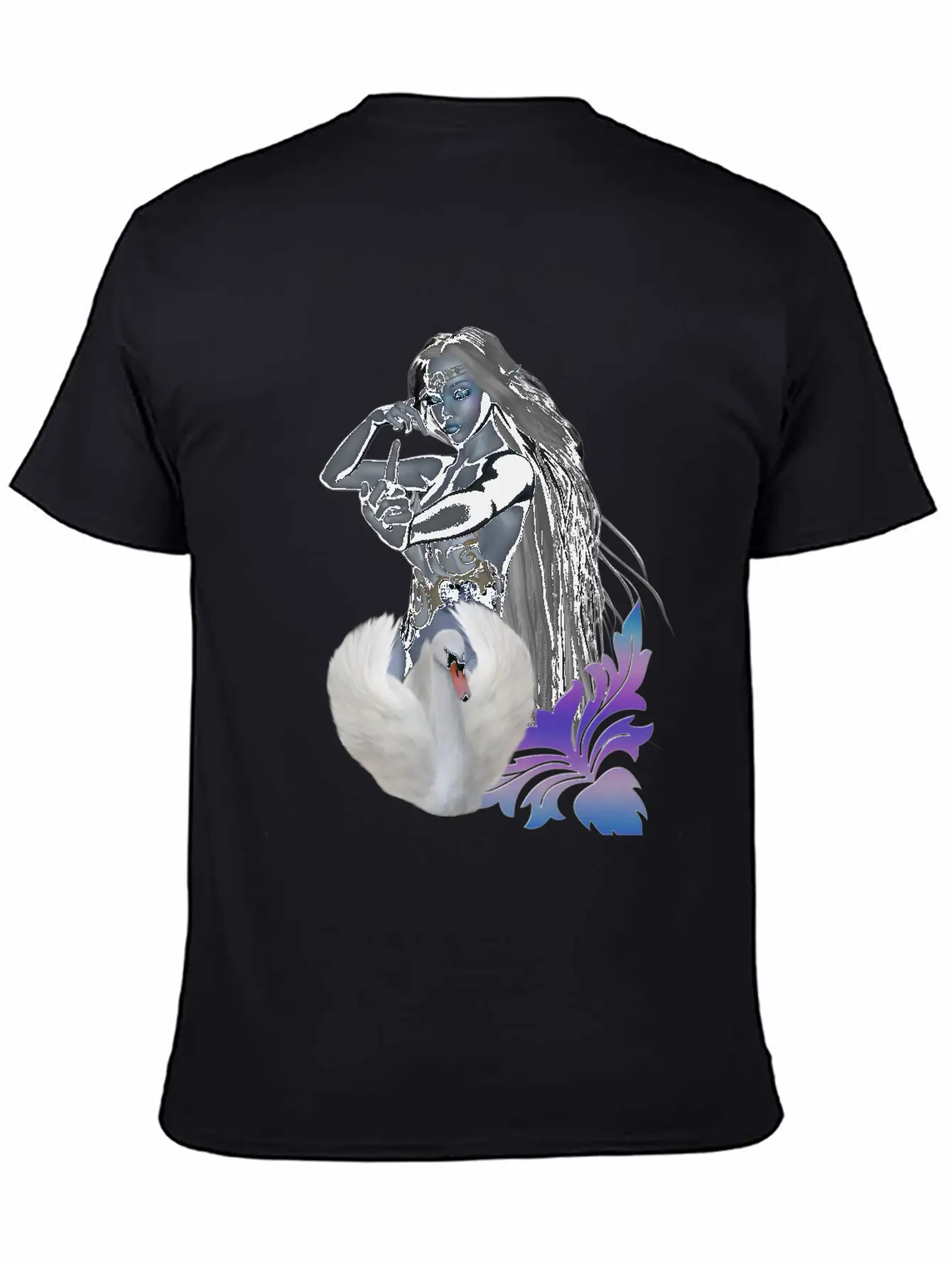 Wonderful Fairy With Swan Classic Cotton Tee – Unisex Comfort For Any Season