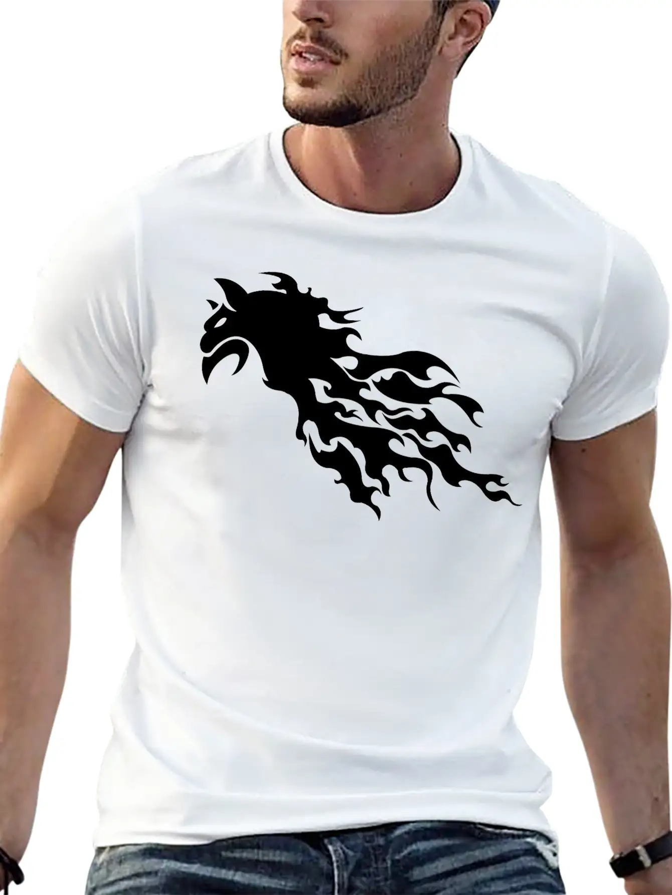 Wonderful Lion Stylish Everyday T-Shirt – Unisex Basic Cotton Tee