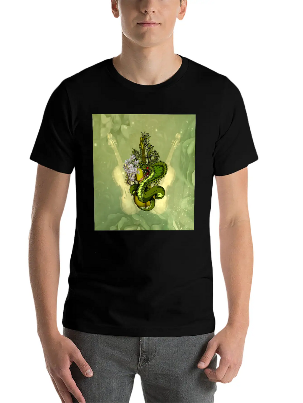 Wonderful Violin Basic Graphic T-Shirt – Daily Comfort In Soft Cotton