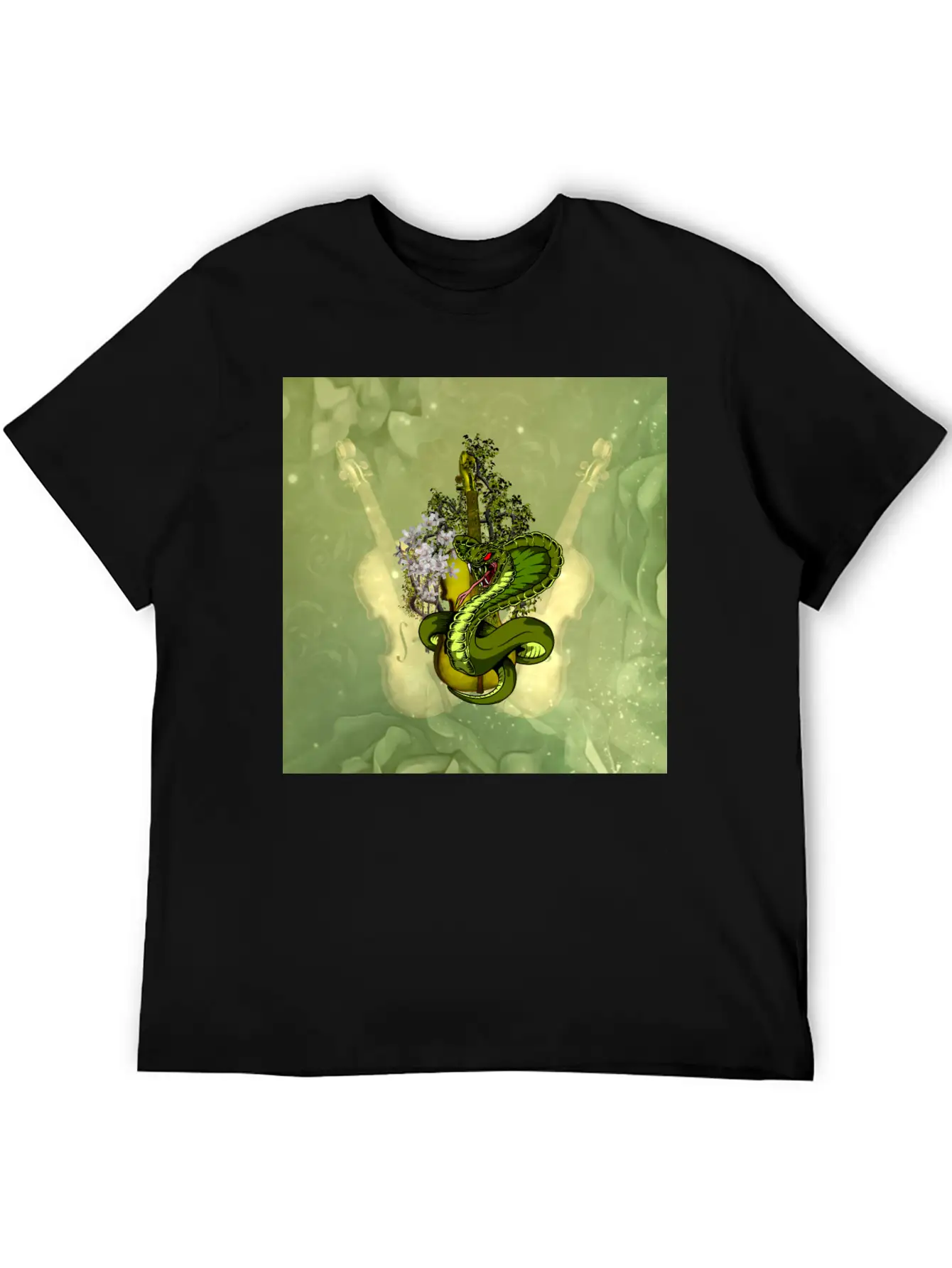 Wonderful Violin Basic Graphic T-Shirt – Daily Comfort In Soft Cotton