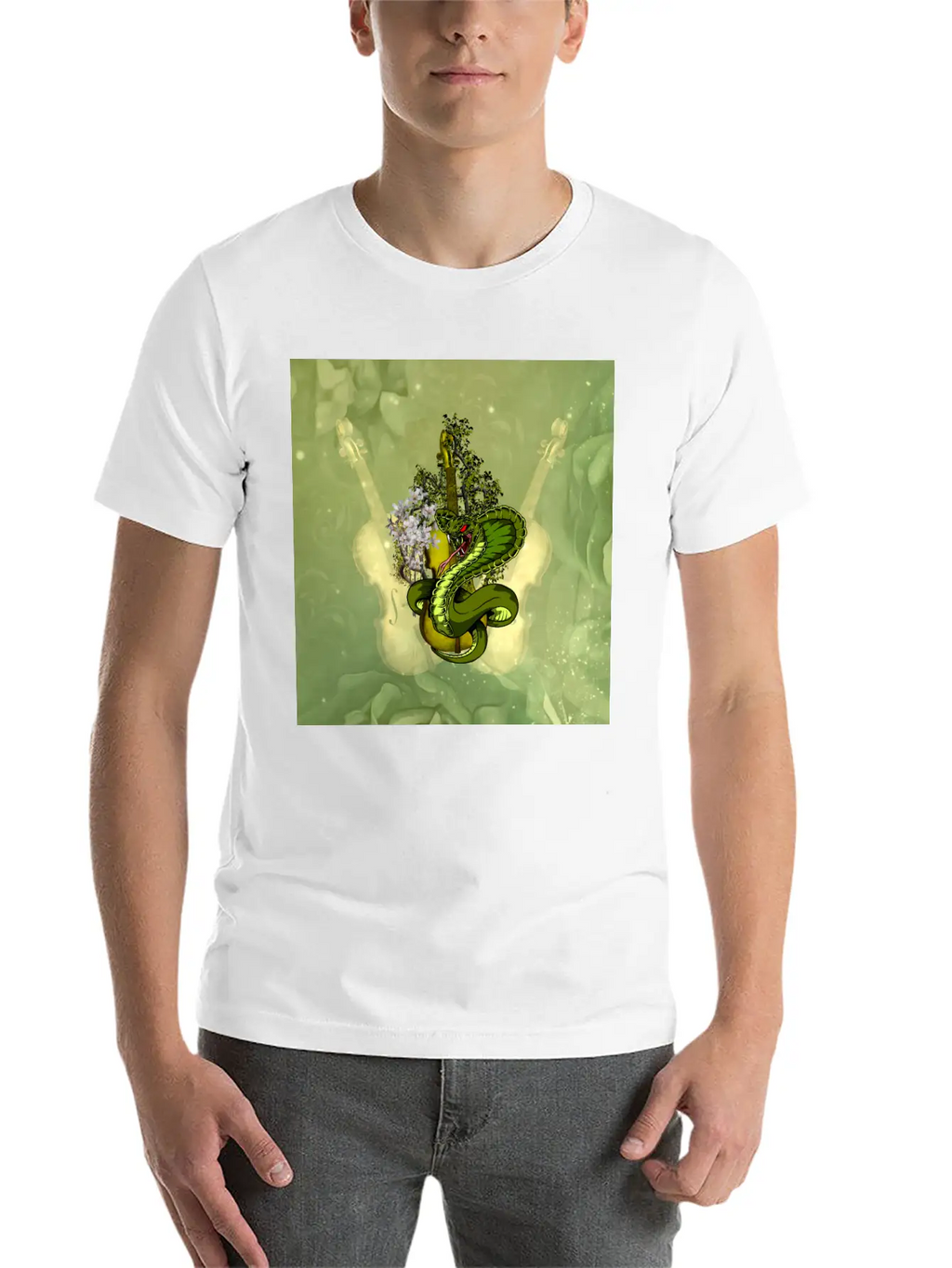 Wonderful Violin Basic Graphic T-Shirt – Daily Comfort In Soft Cotton