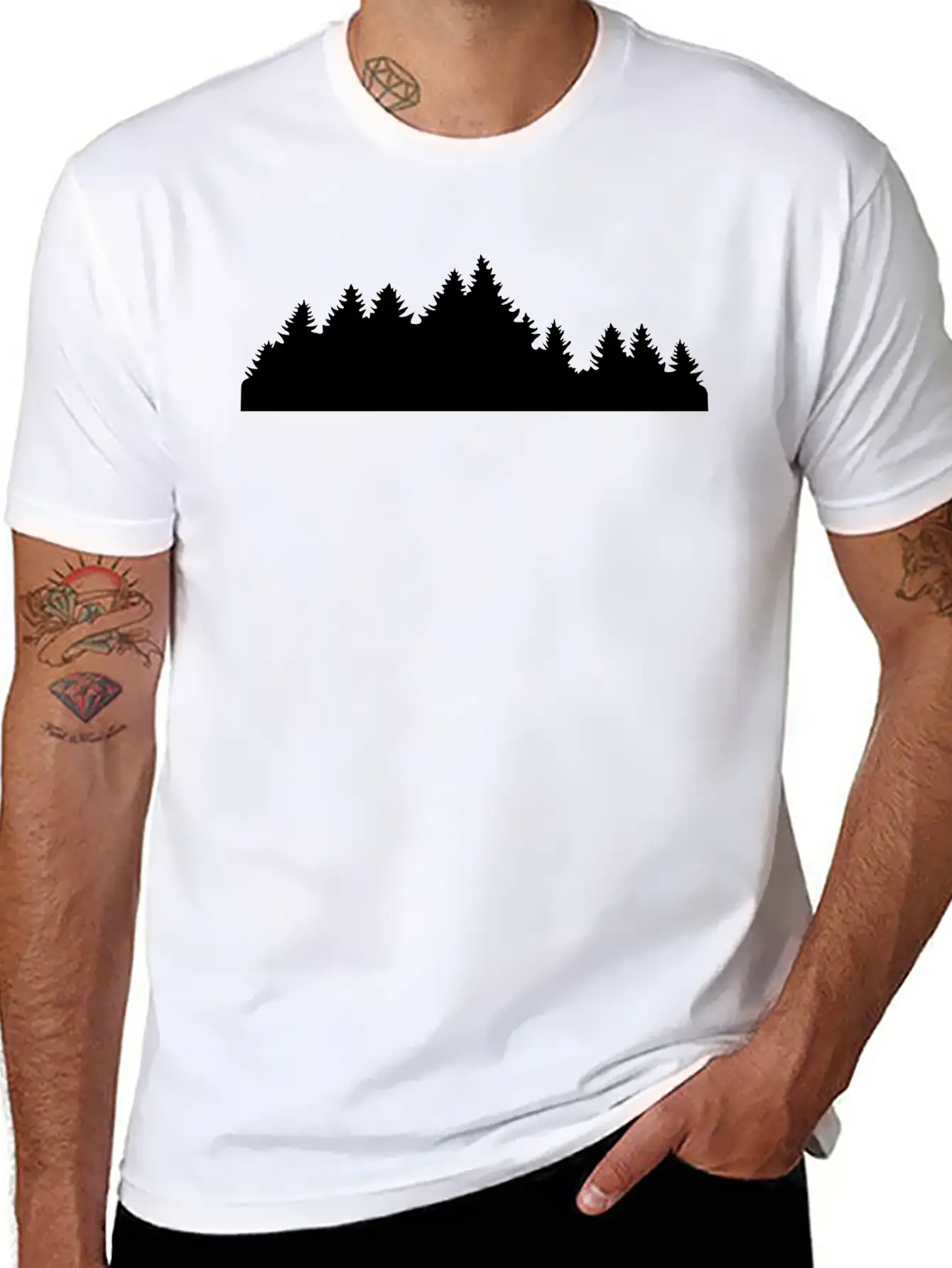 Wood, Forest, Nature Essential Cotton Tee For Daily Outfits – Unisex Style