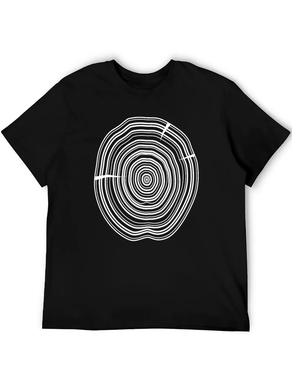 Wooden Disc Breathable Soft Cotton T-Shirt – Timeless Casual Look