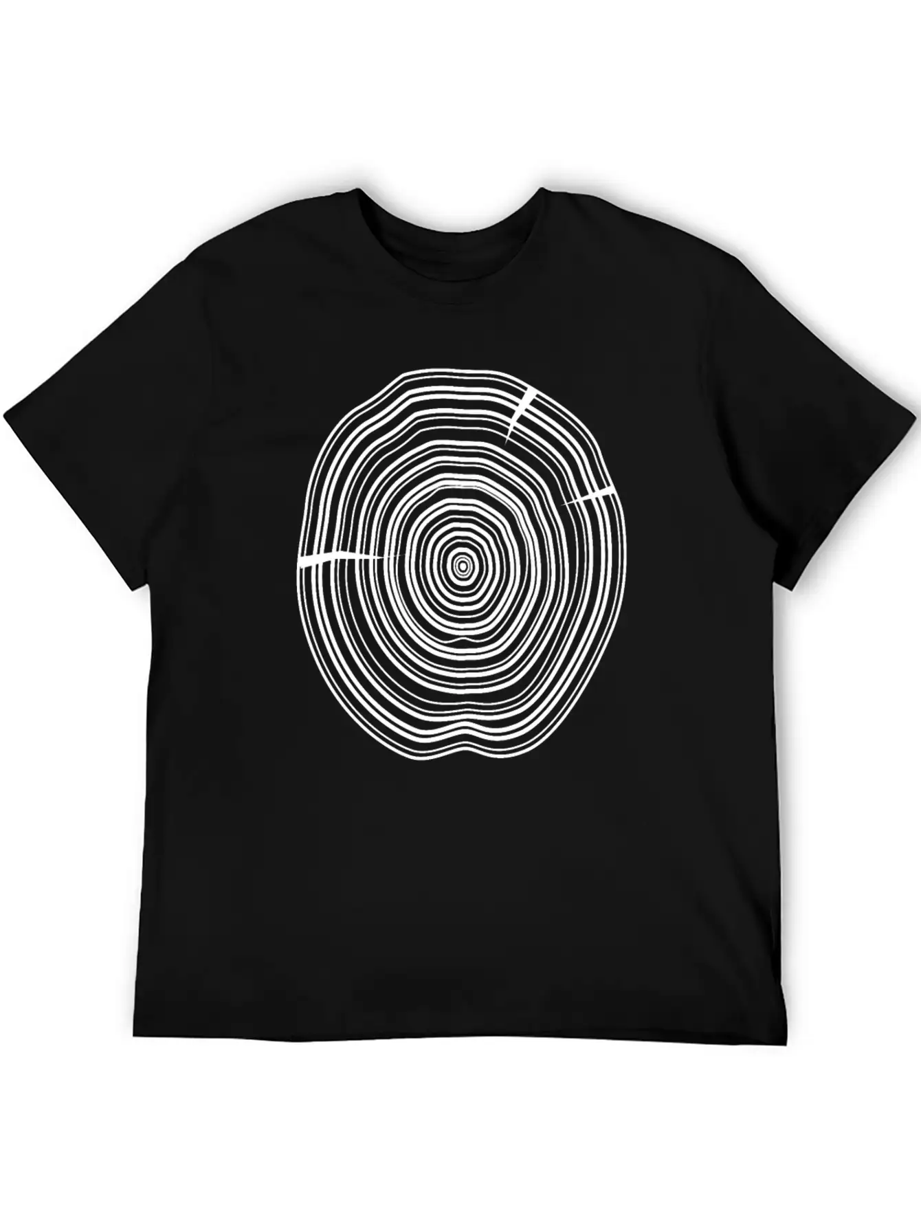 Wooden Disc Breathable Soft Cotton T-Shirt – Timeless Casual Look
