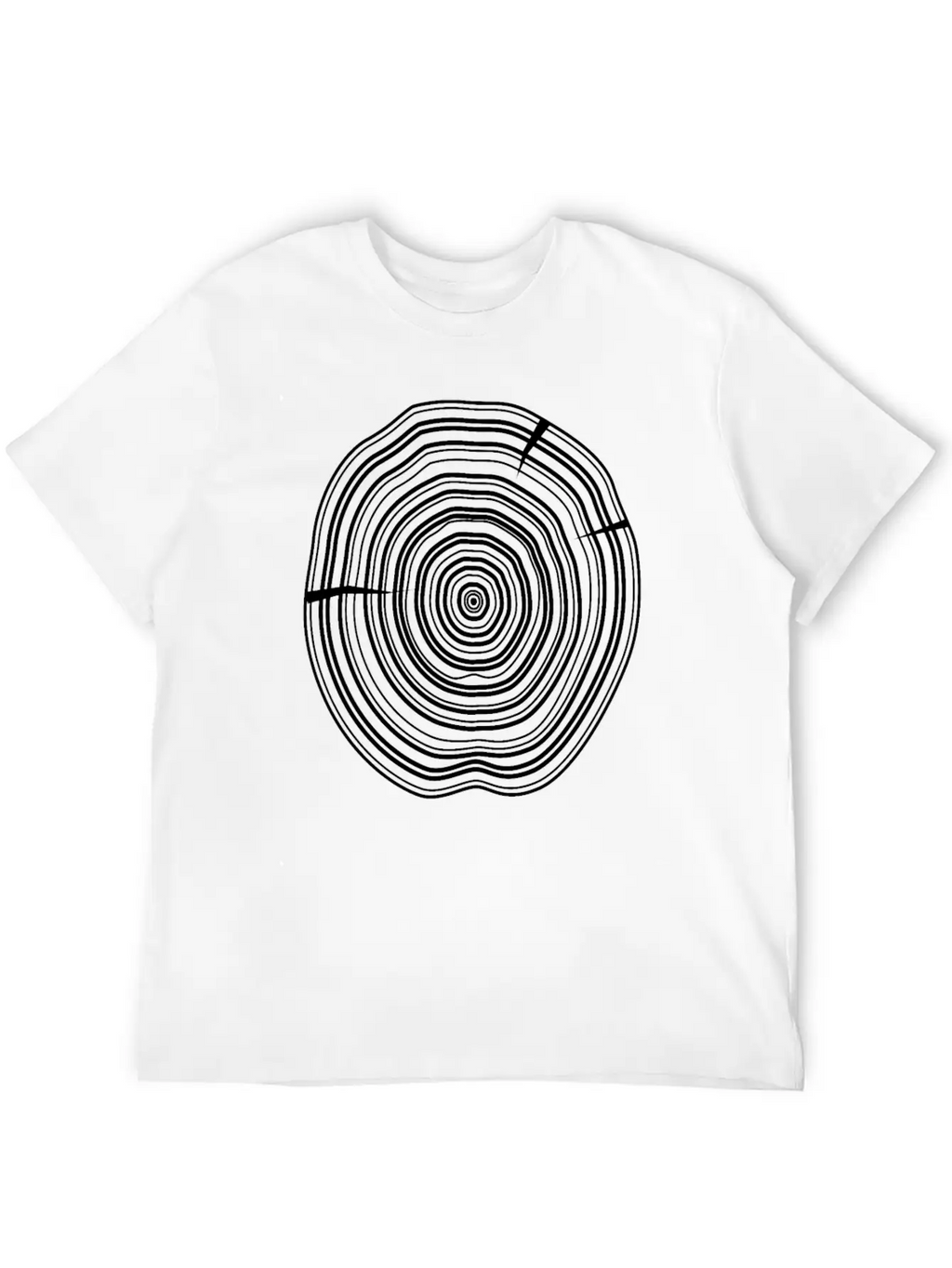 Wooden Disc Breathable Soft Cotton T-Shirt – Timeless Casual Look