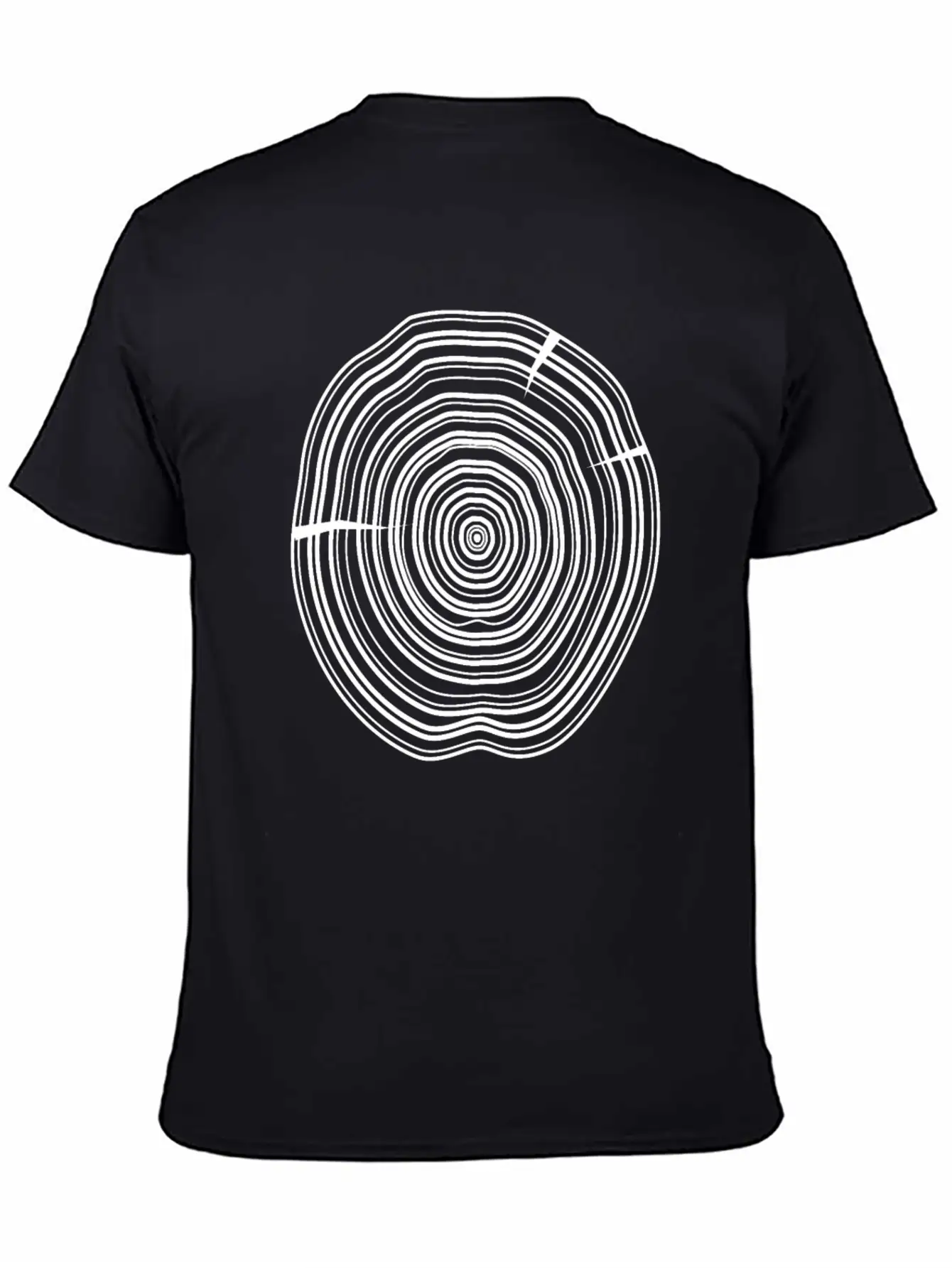 Wooden Disc Breathable Soft Cotton T-Shirt – Timeless Casual Look