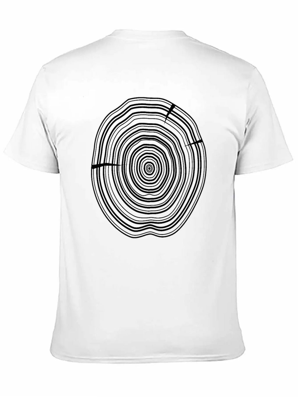 Wooden Disc Breathable Soft Cotton T-Shirt – Timeless Casual Look