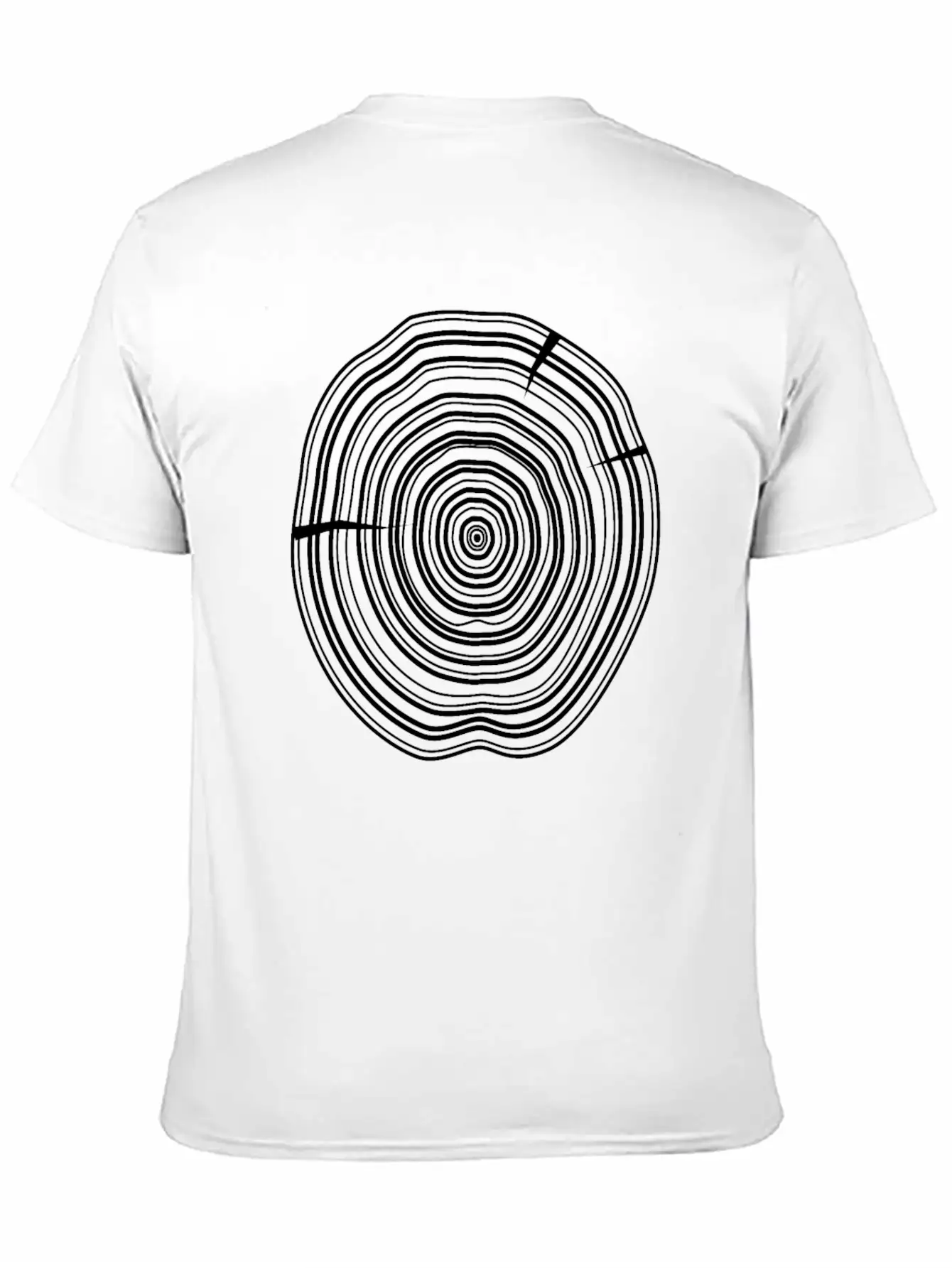 Wooden Disc Breathable Soft Cotton T-Shirt – Timeless Casual Look