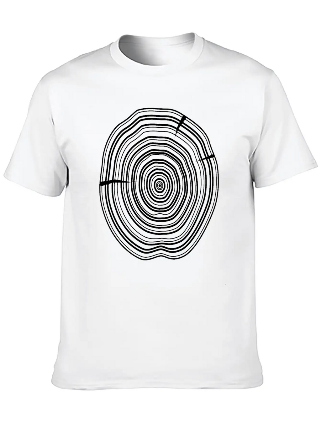 Wooden Disc Breathable Soft Cotton T-Shirt – Timeless Casual Look
