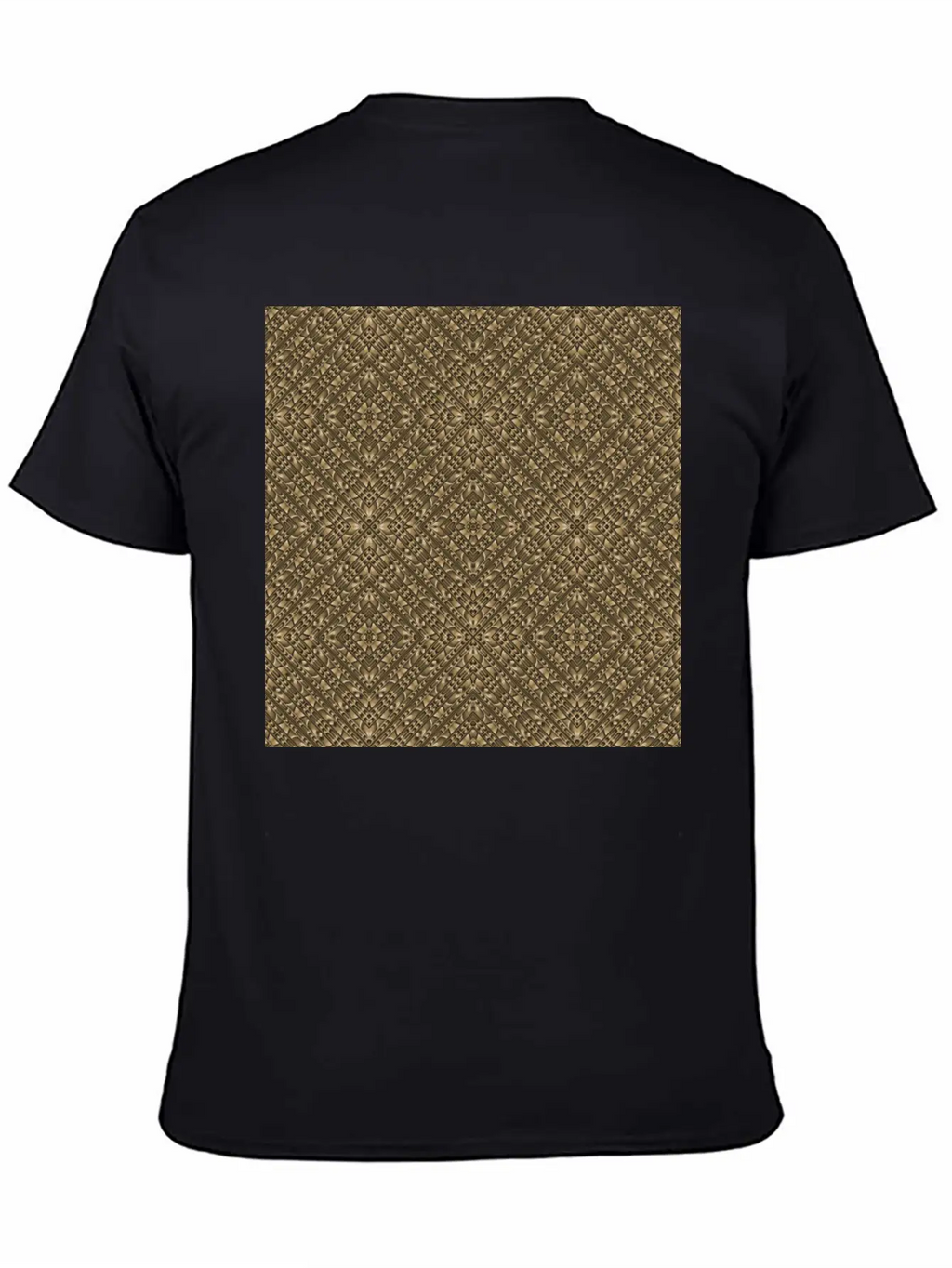 Wooden Ornamented Pattern Classic Cotton Tee – Unisex Comfort For Any Season