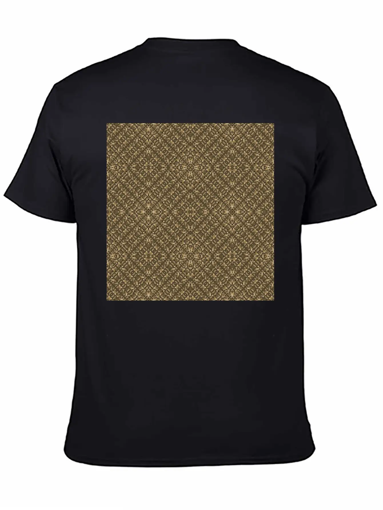 Wooden Ornamented Pattern Classic Cotton Tee – Unisex Comfort For Any Season