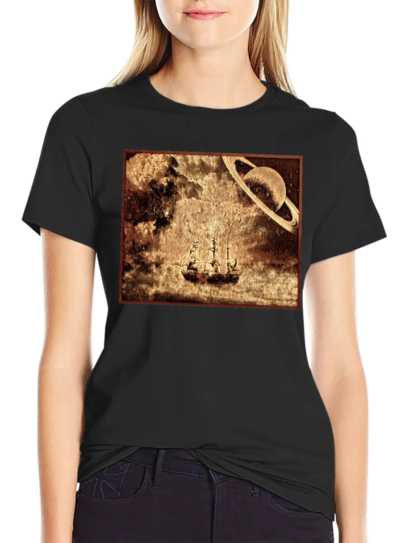 Wooden Ship In A Galaxy Far Away Classic Cotton Tee – Unisex Comfort For Any Season