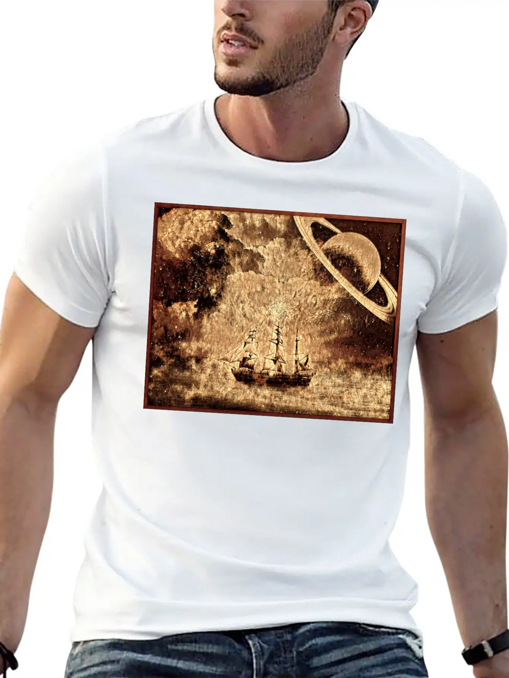 Wooden Ship In A Galaxy Far Away Classic Cotton Tee – Unisex Comfort For Any Season