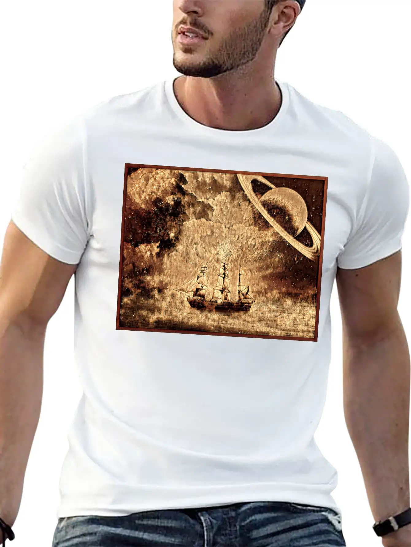 Wooden Ship In A Galaxy Far Away Classic Cotton Tee – Unisex Comfort For Any Season