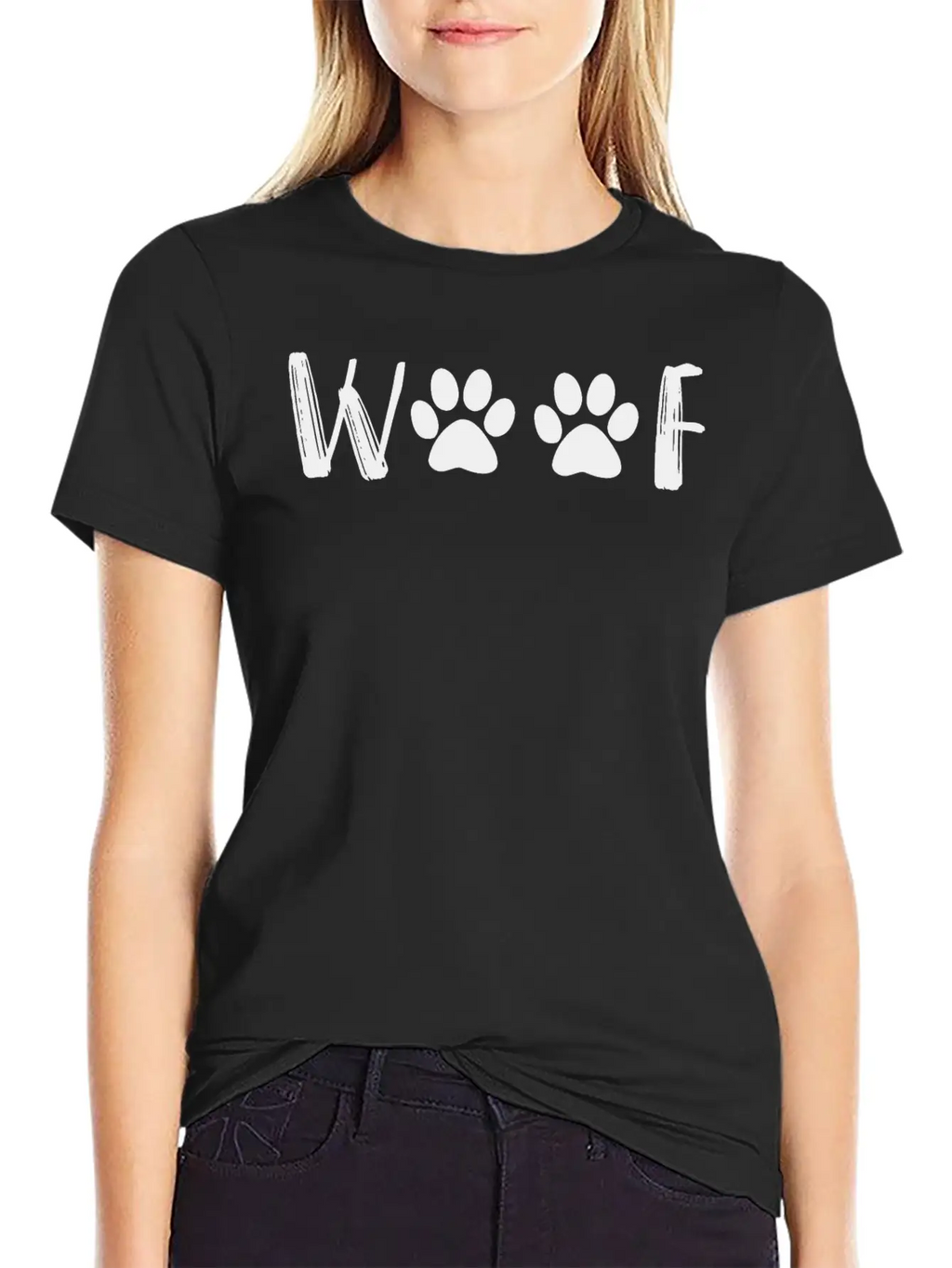 Woof, Dog, Mom Gift, Custom Dog Shirt,dog Mom Gift Breathable Soft Cotton T-Shirt – Timeless Casual Look