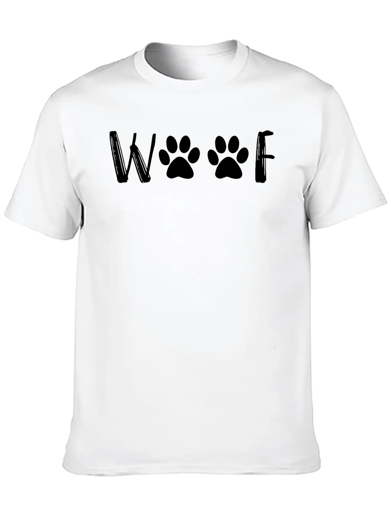 Woof, Dog, Mom Gift, Custom Dog Shirt,dog Mom Gift Breathable Soft Cotton T-Shirt – Timeless Casual Look