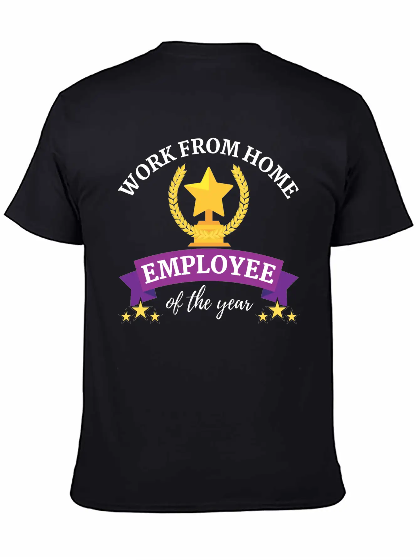 Work From Home Employee Of The Year Timeless Short Sleeve Tee – Comfy And Minimalist Design