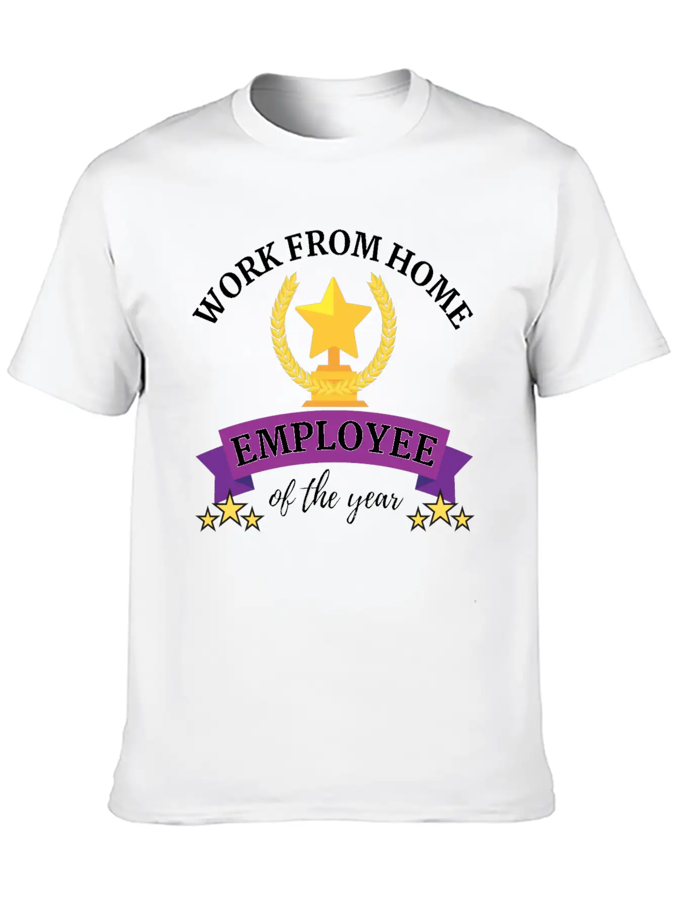 Work From Home Employee Of The Year Timeless Short Sleeve Tee – Comfy And Minimalist Design