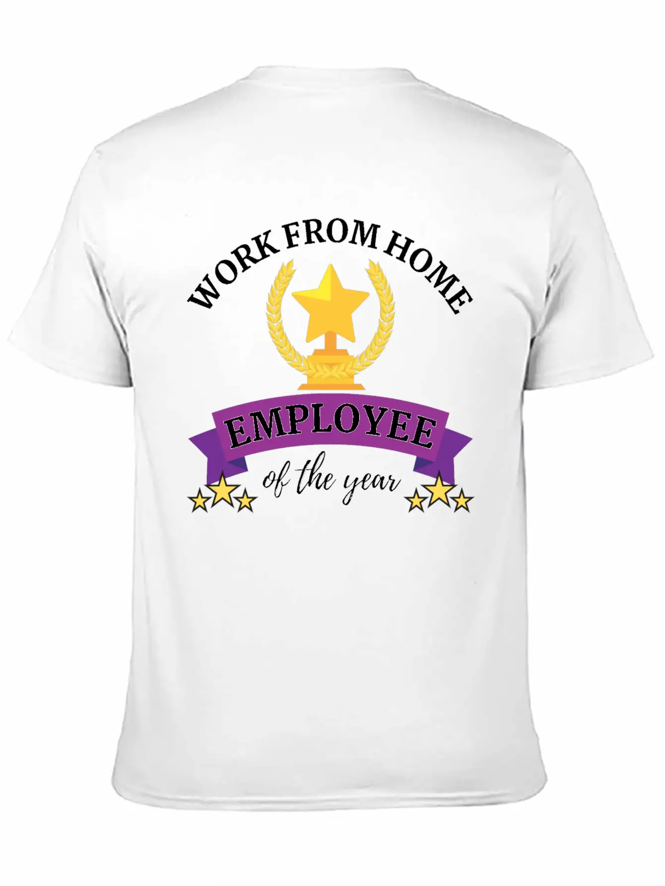 Work From Home Employee Of The Year Timeless Short Sleeve Tee – Comfy And Minimalist Design