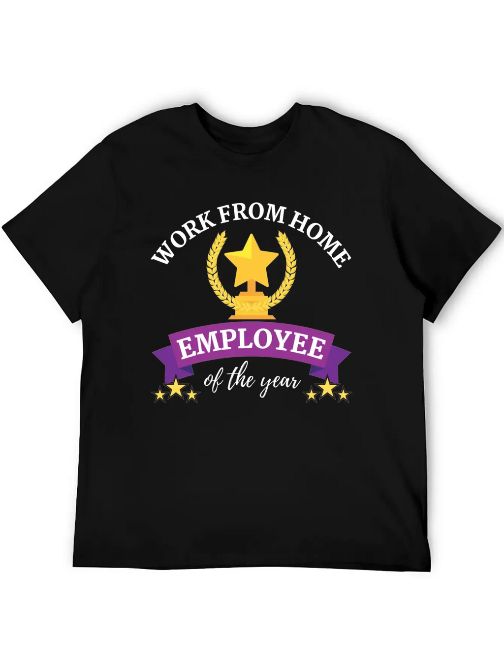 Work From Home Employee Of The Year Timeless Short Sleeve Tee – Comfy And Minimalist Design