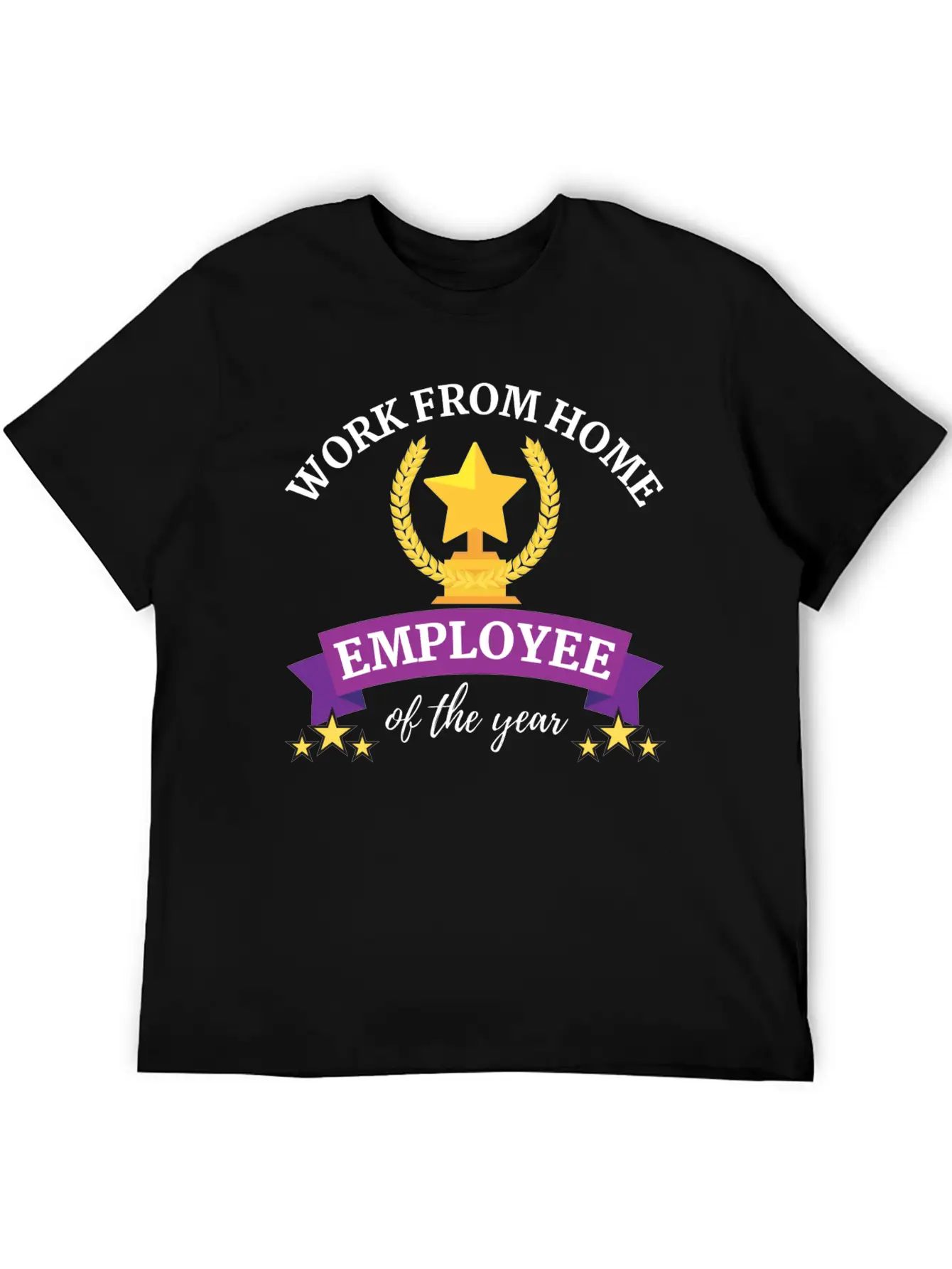 Work From Home Employee Of The Year Timeless Short Sleeve Tee – Comfy And Minimalist Design