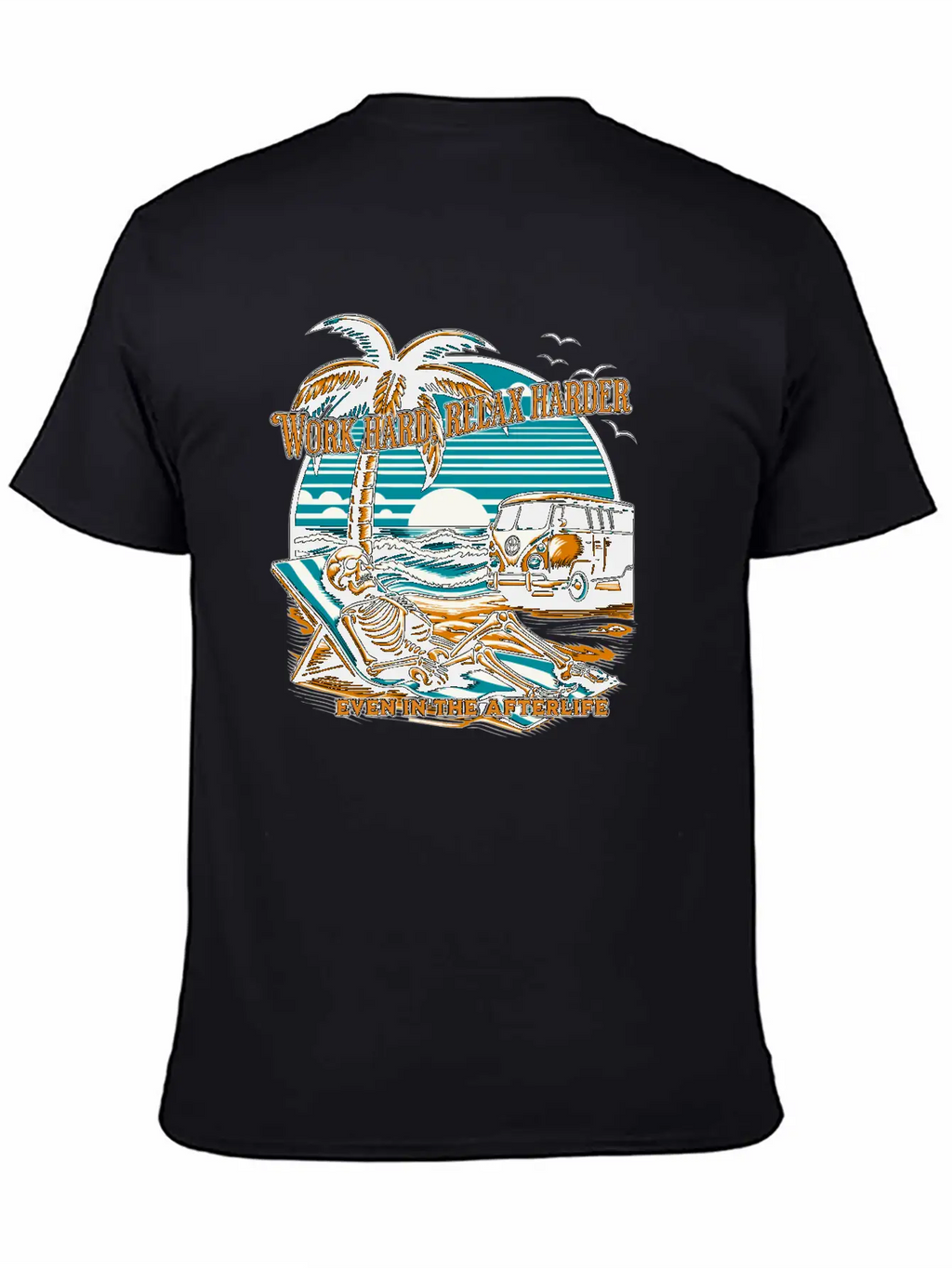 Work Hard, Relax Harder—even In The Afterlife Essential Cotton Tee For Daily Outfits – Unisex Style