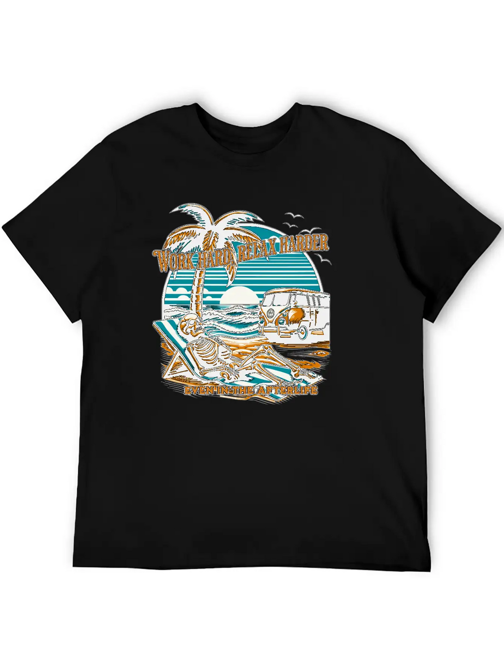 Work Hard, Relax Harder—even In The Afterlife Essential Cotton Tee For Daily Outfits – Unisex Style