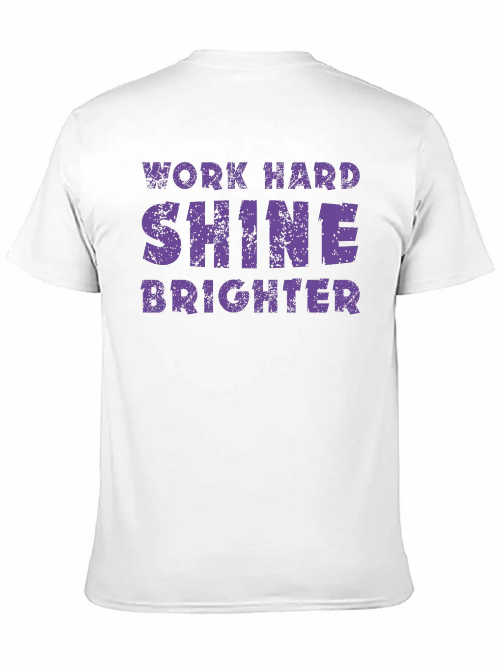 Work Hard Shine Brighter Art Classic Cotton Tee – Unisex Comfort For Any Season
