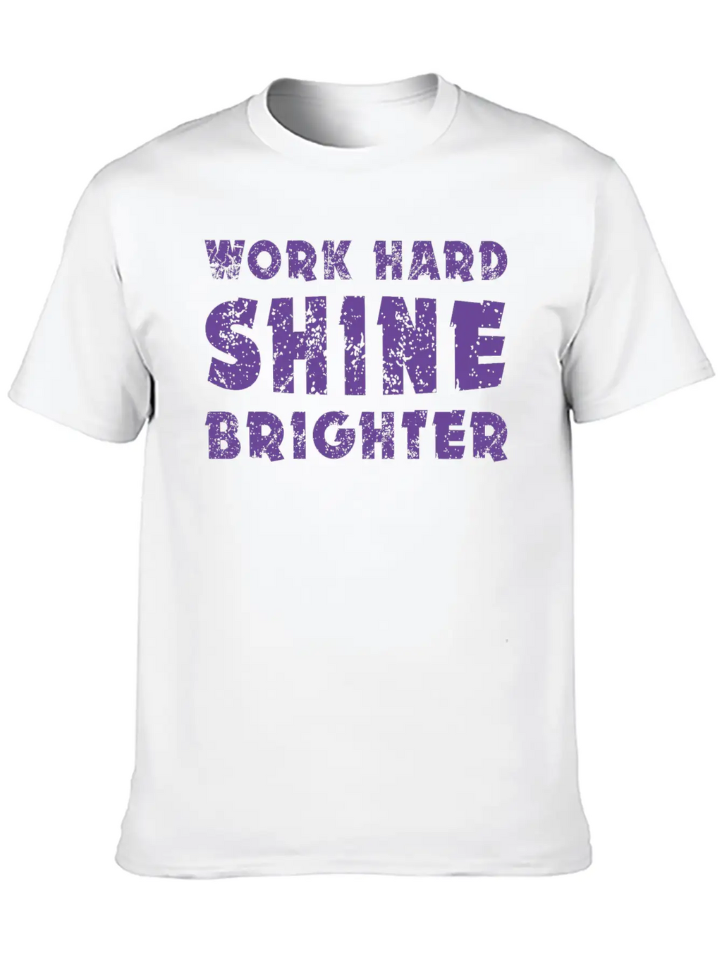 Work Hard Shine Brighter Art Classic Cotton Tee – Unisex Comfort For Any Season
