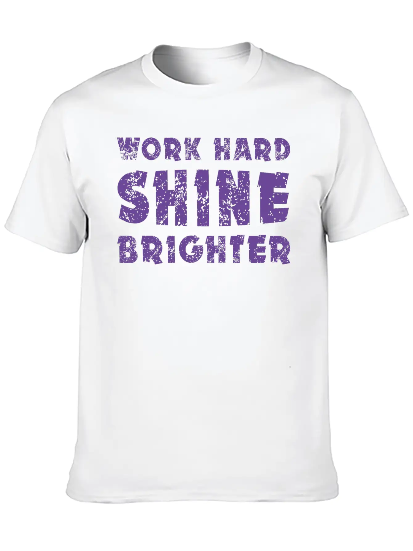 Work Hard Shine Brighter Art Classic Cotton Tee – Unisex Comfort For Any Season