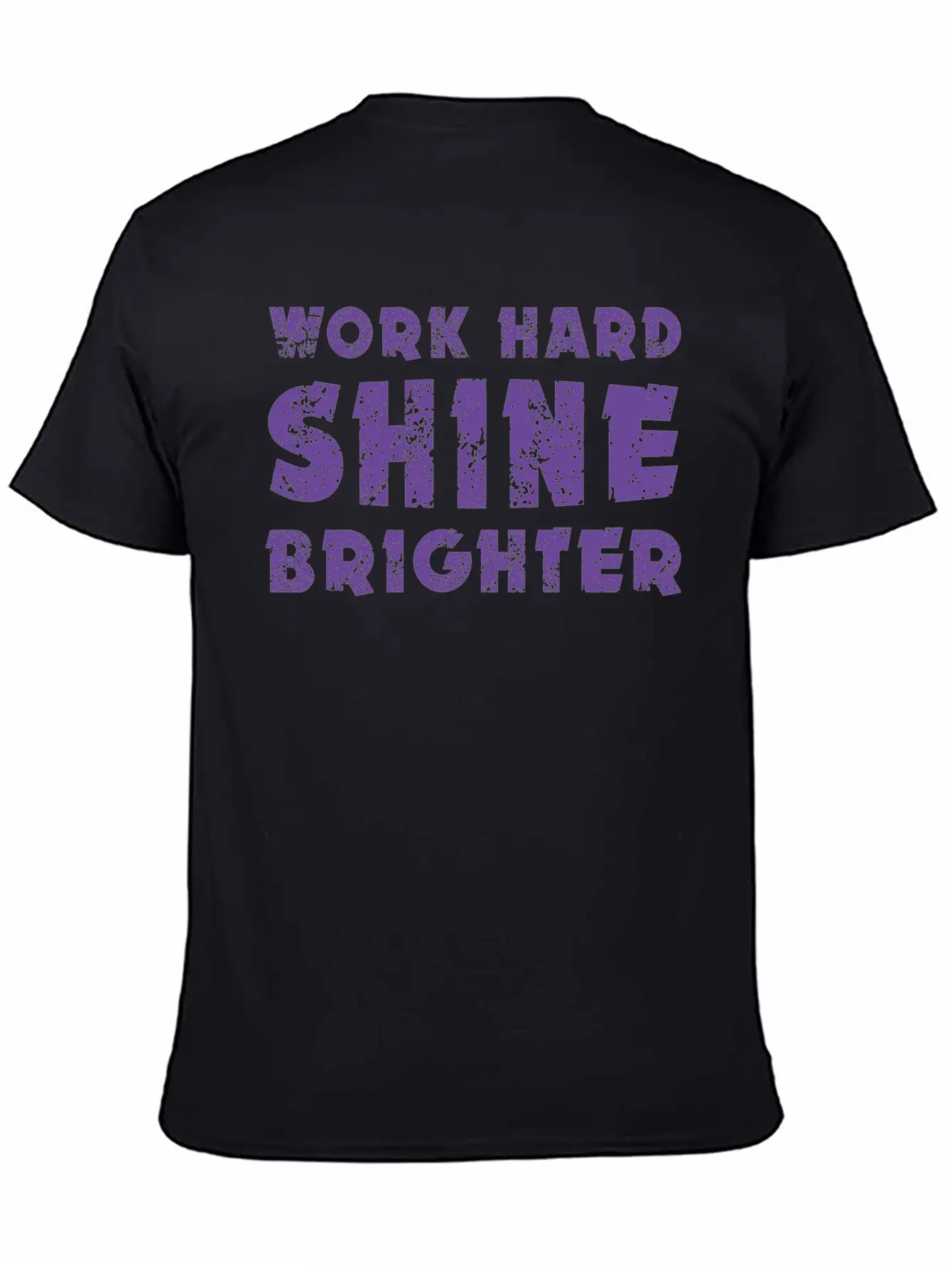 Work Hard Shine Brighter Art Classic Cotton Tee – Unisex Comfort For Any Season