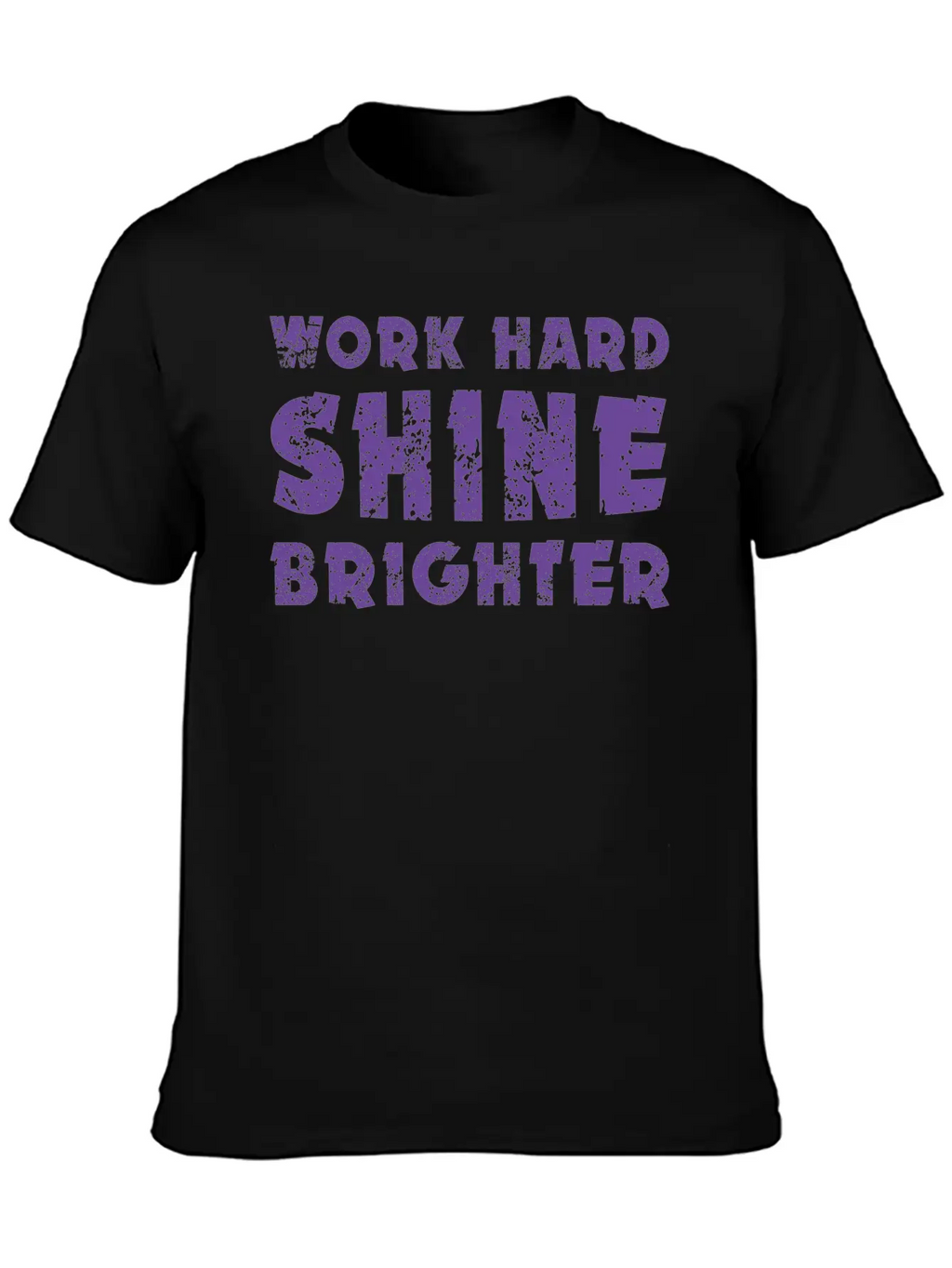 Work Hard Shine Brighter Art Classic Cotton Tee – Unisex Comfort For Any Season