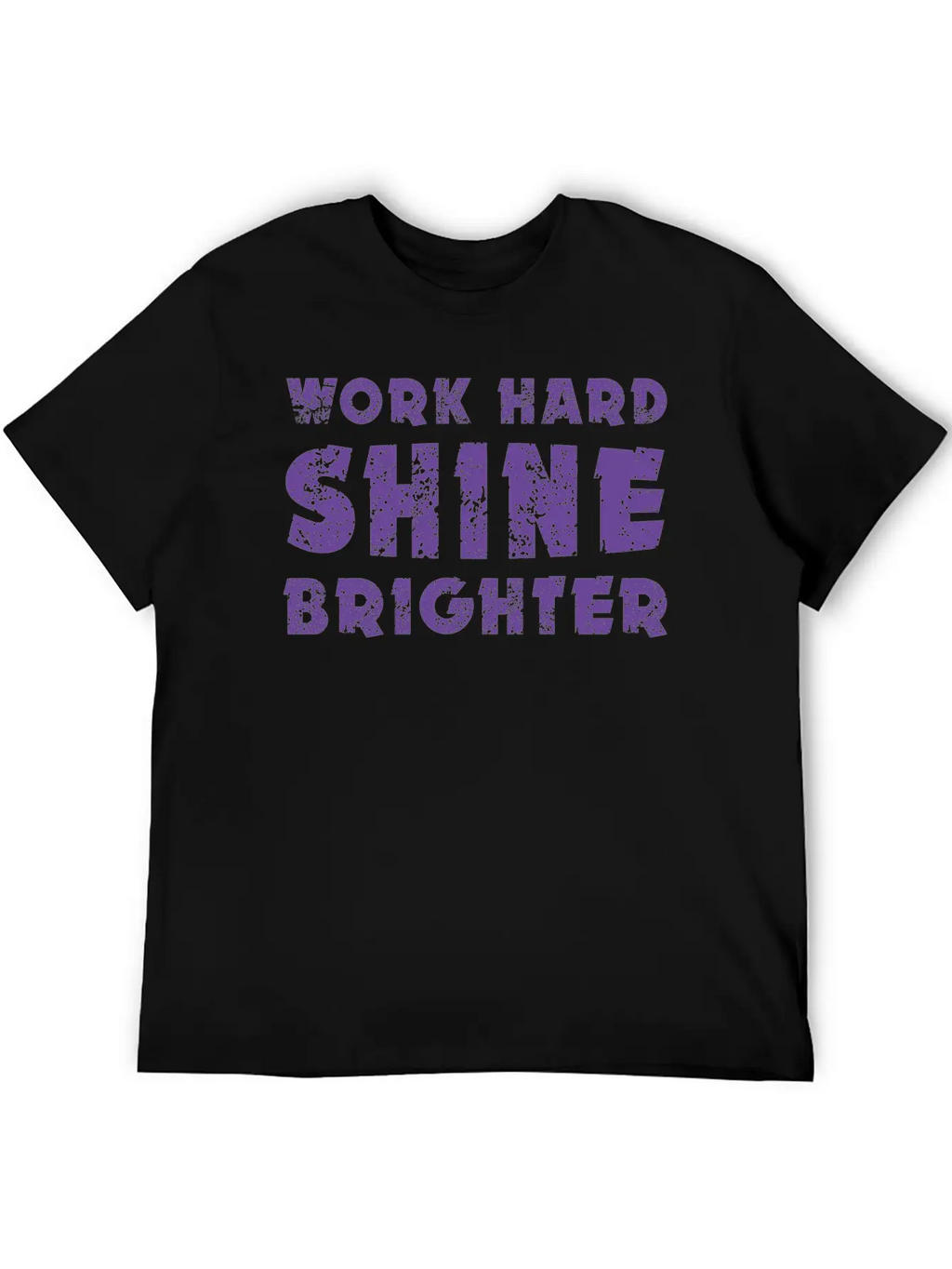 Work Hard Shine Brighter Art Classic Cotton Tee – Unisex Comfort For Any Season