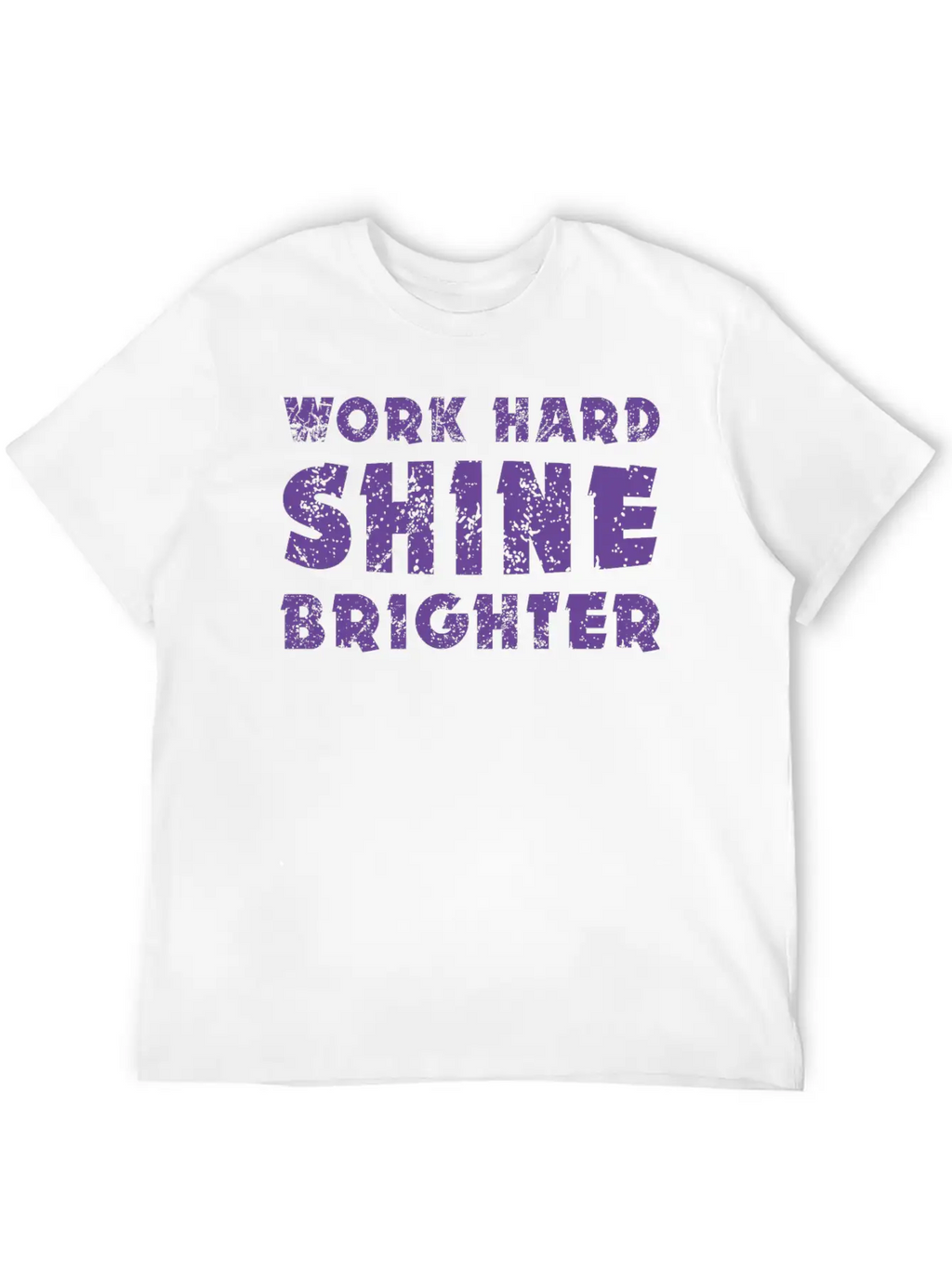 Work Hard Shine Brighter Art Classic Cotton Tee – Unisex Comfort For Any Season