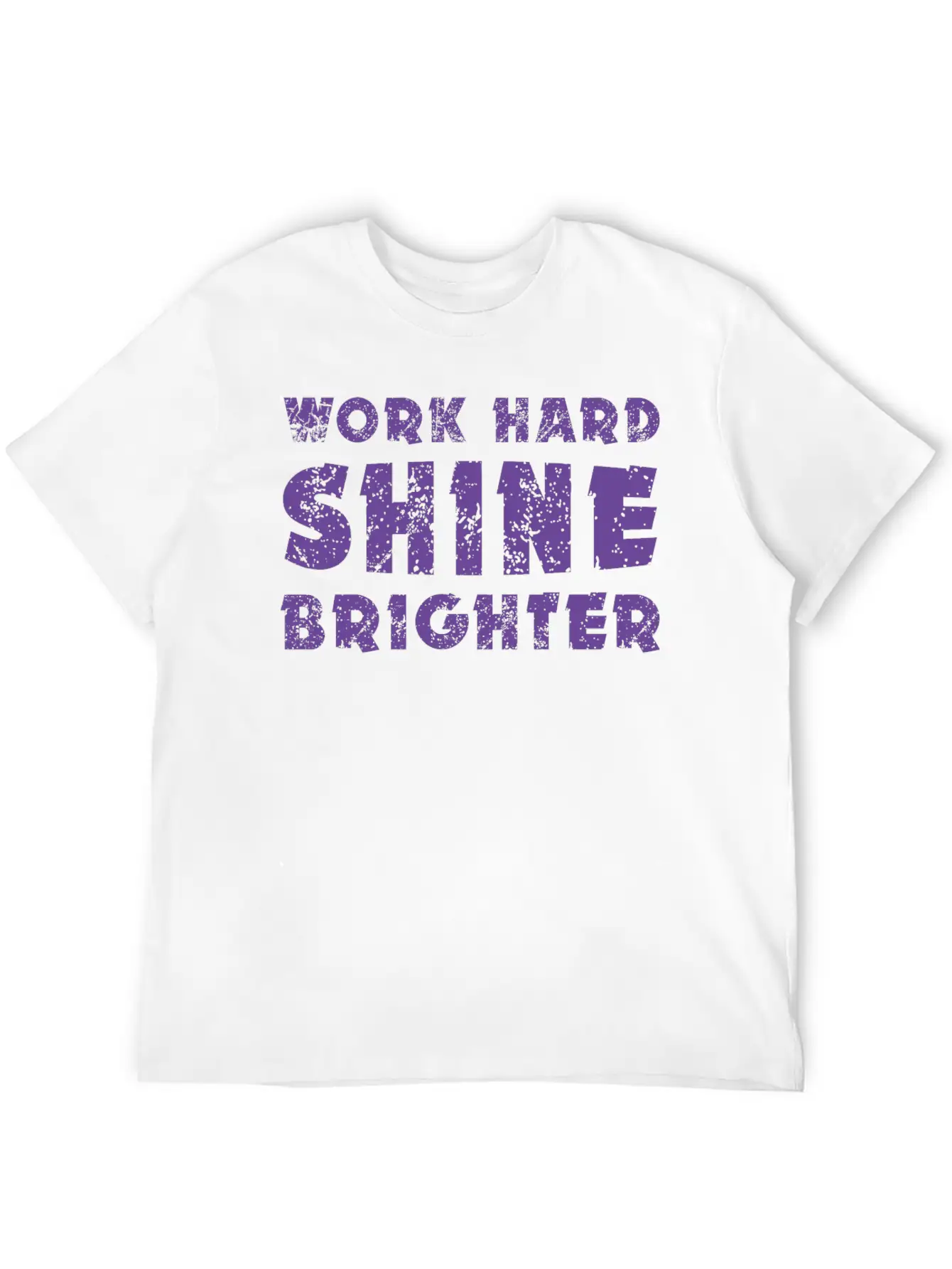 Work Hard Shine Brighter Art Classic Cotton Tee – Unisex Comfort For Any Season