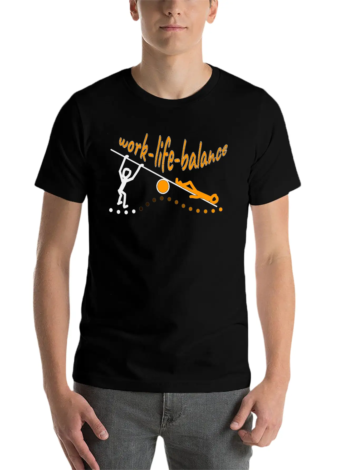 Work Life Balance Essential Cotton Tee For Daily Outfits – Unisex Style