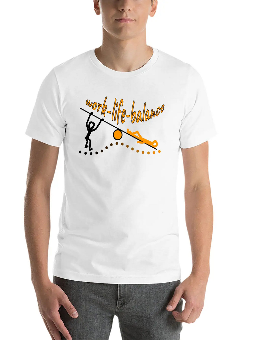 Work Life Balance Essential Cotton Tee For Daily Outfits – Unisex Style